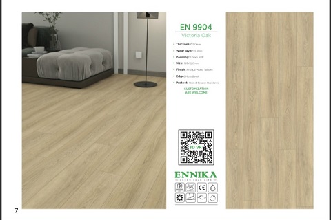 Sàn nhựa hèm khóa Ennika - Công Ty TNHH Tiến Khoa